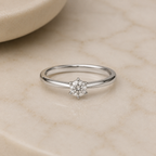 Anillo Solitario Brillante