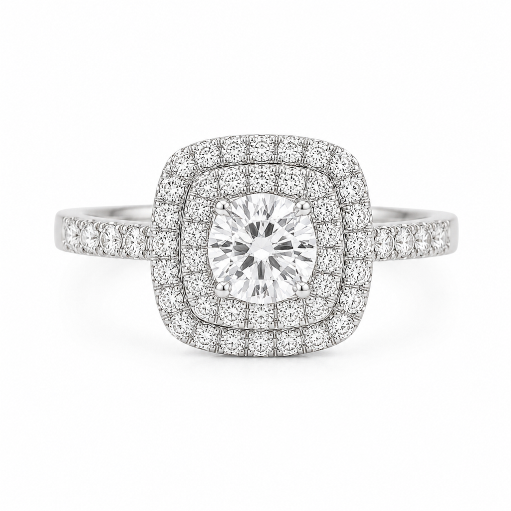 Anillo Halo Doble