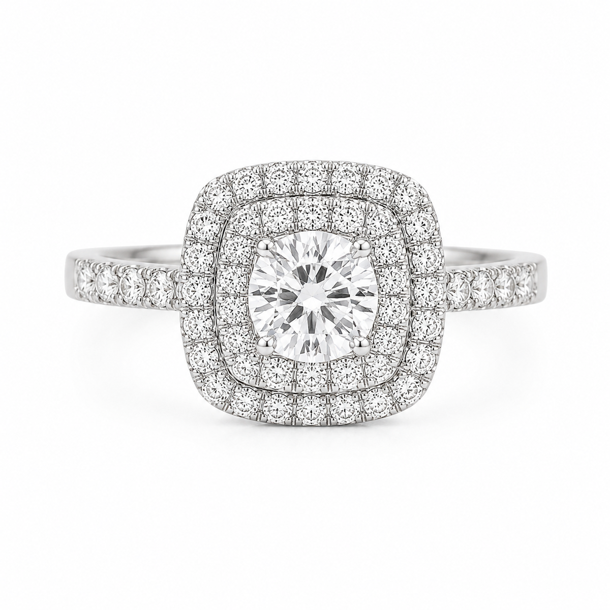 Anillo Halo Doble