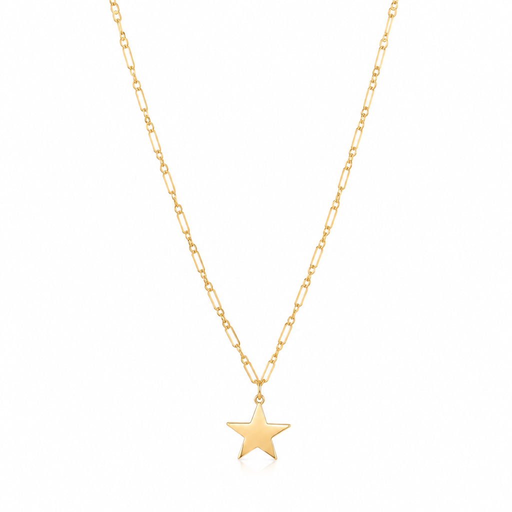 Collar Silver Gold Star