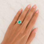 Anillo Esmeralda Diamantes