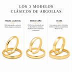 Argollas Matrimonio Inglés- Oro Blanco