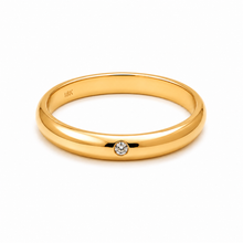 Cargar imagen en el visor de la galería, Argollas Matrimonio Inglés-Oro Dorado y Diamante

