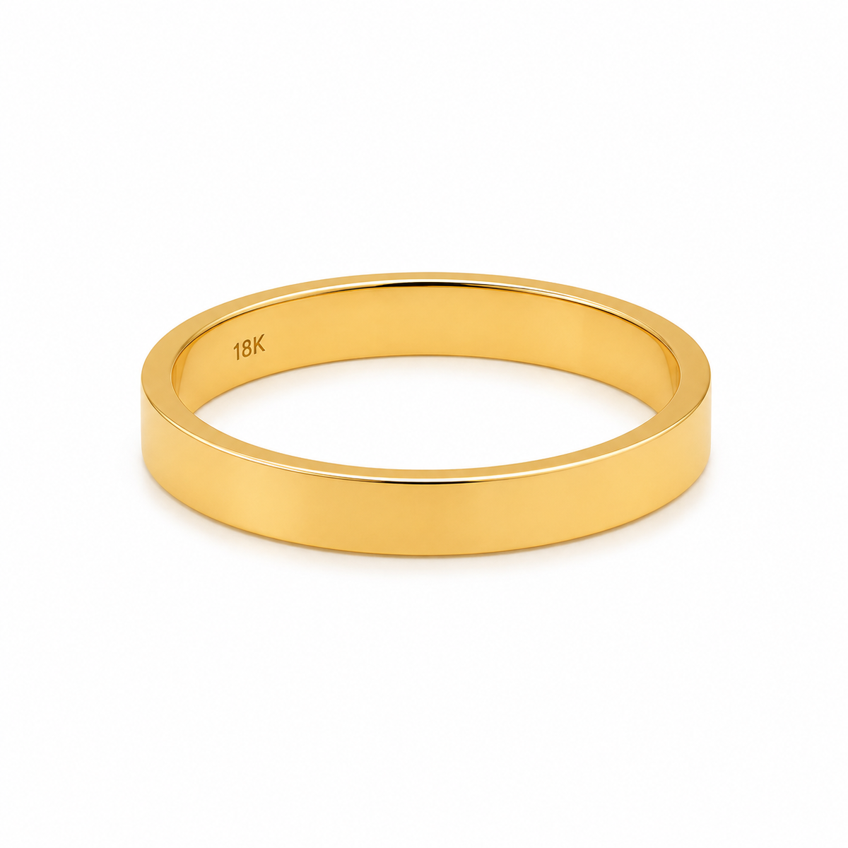 Argollas Matrimonio Planas- Oro Dorado