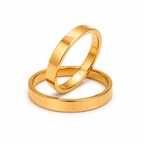 Argollas Matrimonio Planas- Oro Dorado