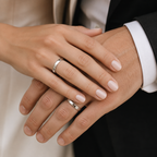 Argollas Matrimonio Planas- Oro Blanco