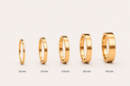 Argollas Matrimonio Planas- Oro Dorado