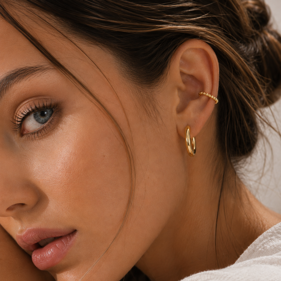 Aros Earcuff Gold Circular