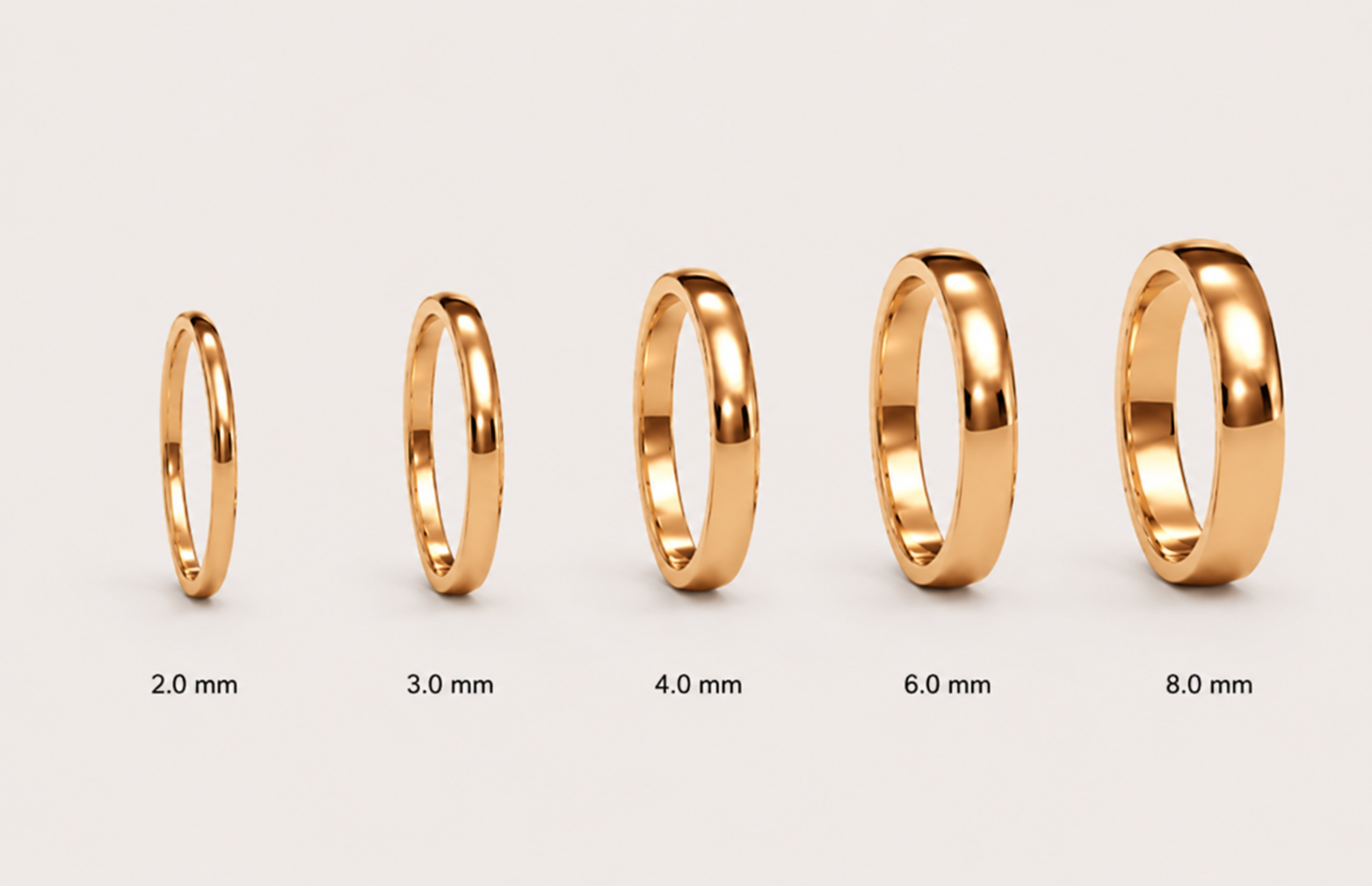 Argollas Matrimonio Inglés-Oro Dorado