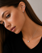 Aros Earcuff Silver Circón