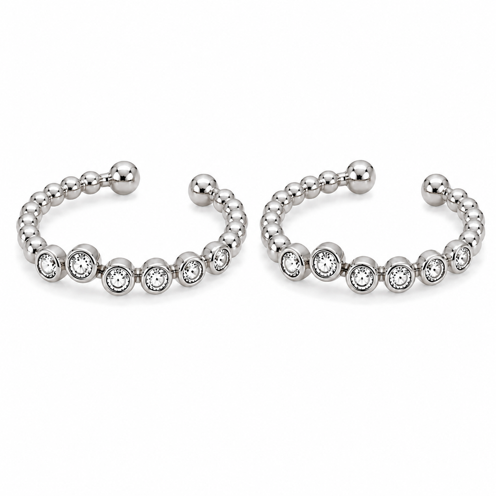Aros Earcuff Silver Circón