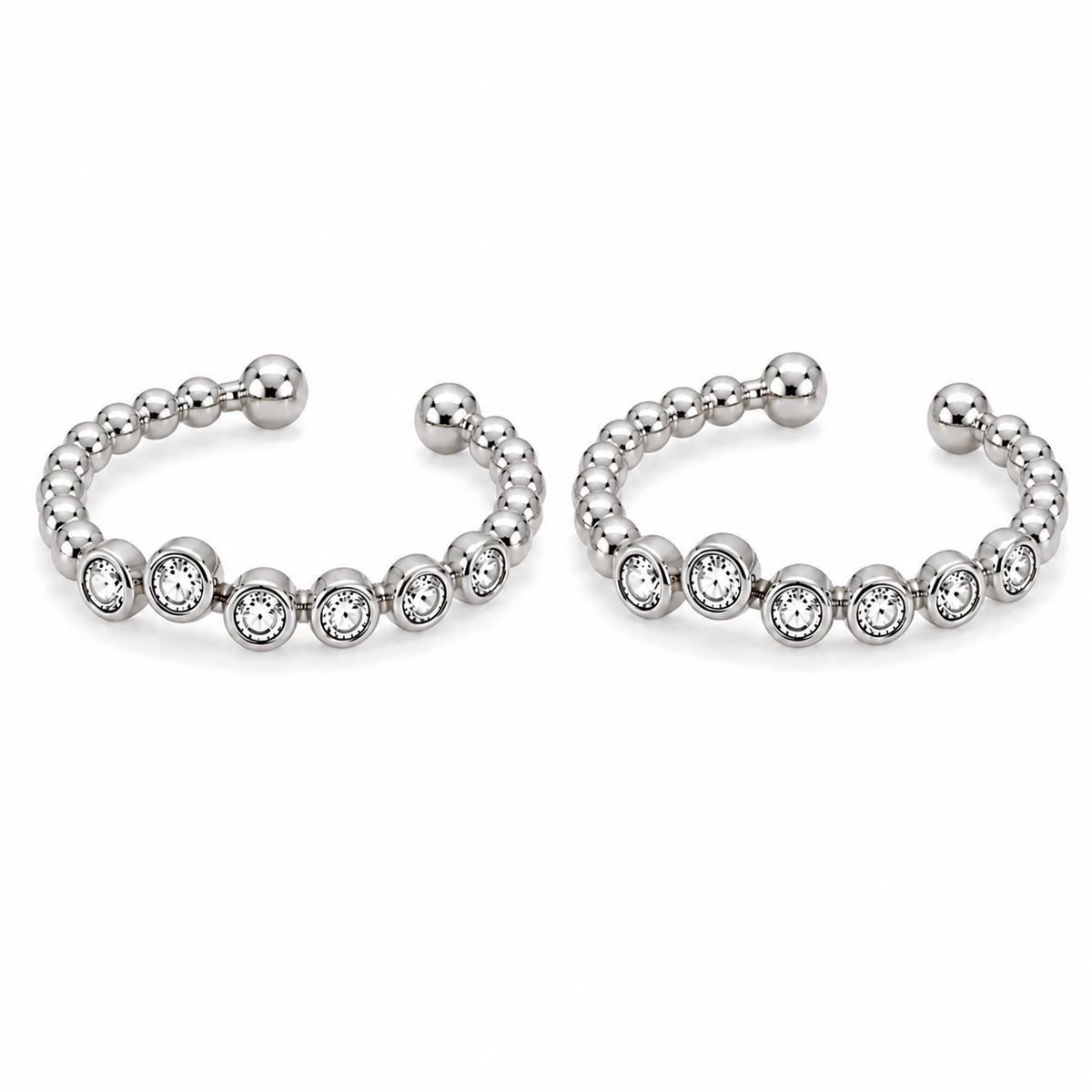 Aros Earcuff Silver Circón