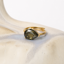Cargar imagen en el visor de la galería, Anillo Silver Gold Plated Circón Ajustable
