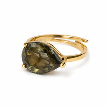 Cargar imagen en el visor de la galería, Anillo Silver Gold Plated Circón Ajustable
