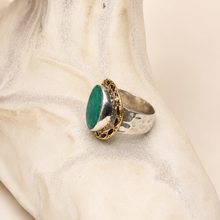 Cargar imagen en el visor de la galería, Anillo Plata Piedra Esmeralda
