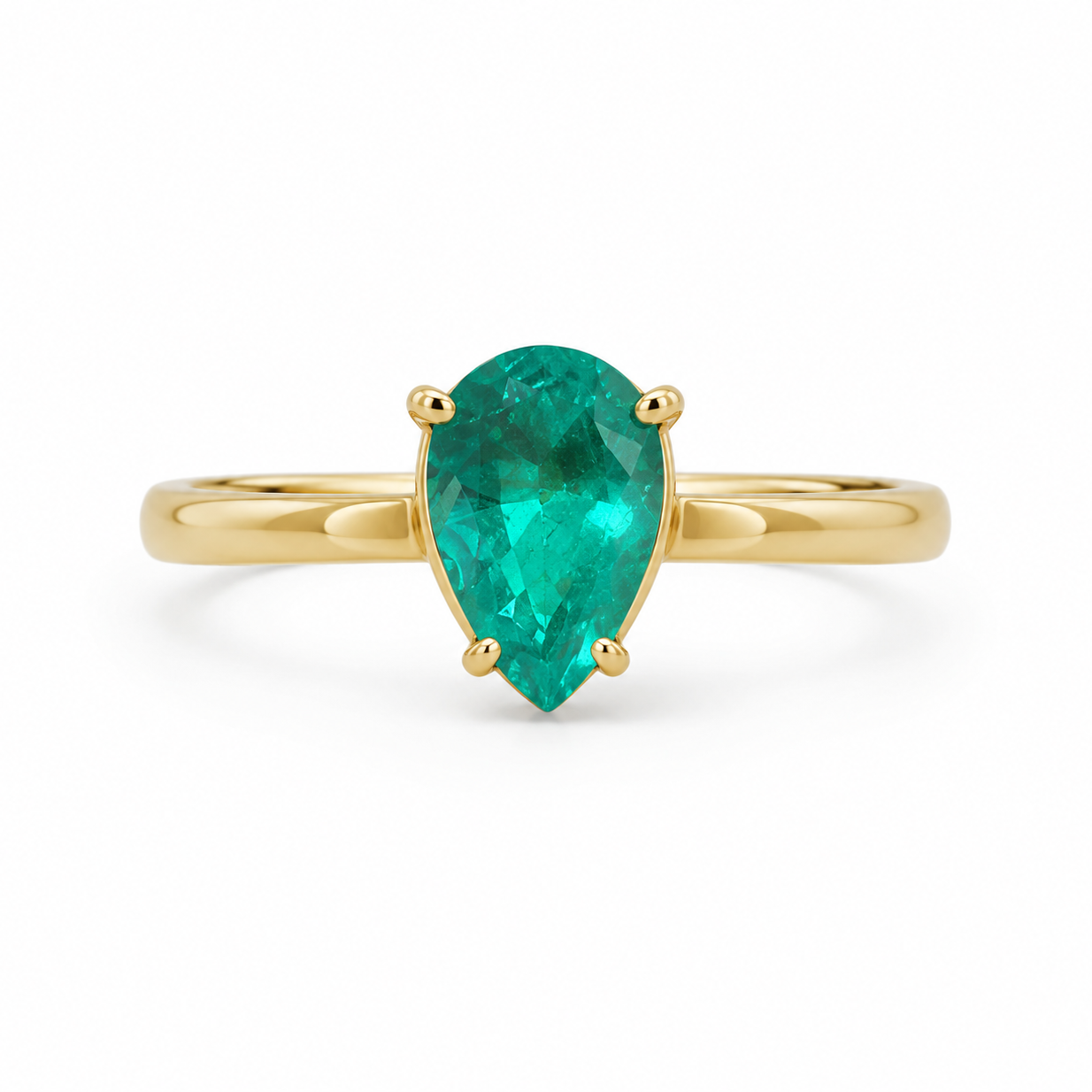 Anillo Esmeralda Gold