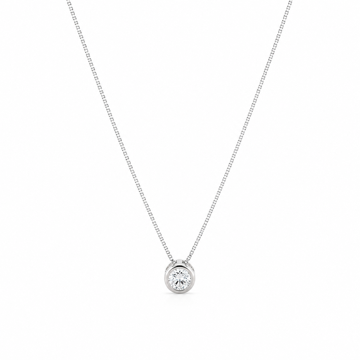 Collar Silver Punto Luz Topo