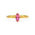 Anillo Silver Gold Plated Rose Ajustable