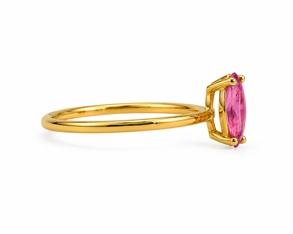 Anillo Silver Gold Plated Rose Ajustable