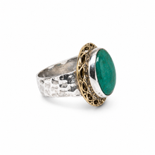 Cargar imagen en el visor de la galería, Anillo Plata Piedra Esmeralda
