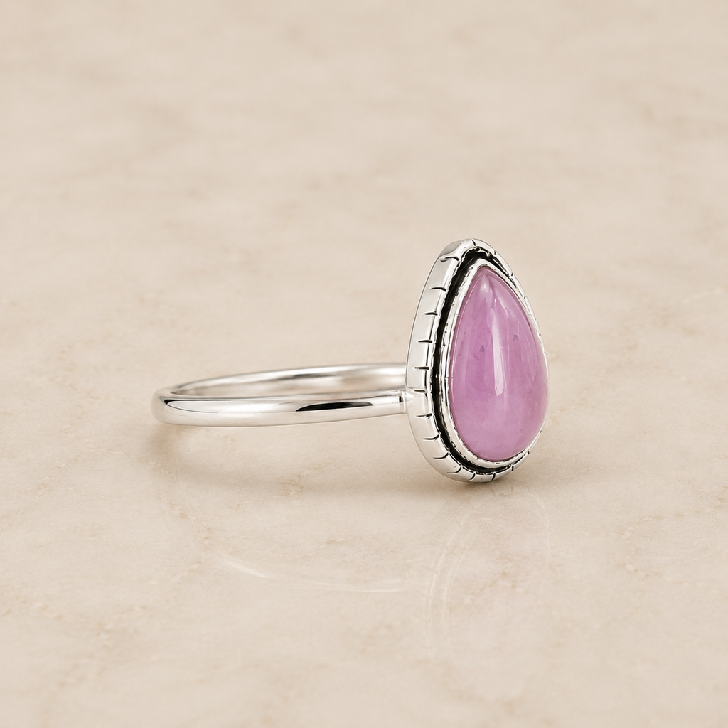 Anillo Cuarzo Rosado