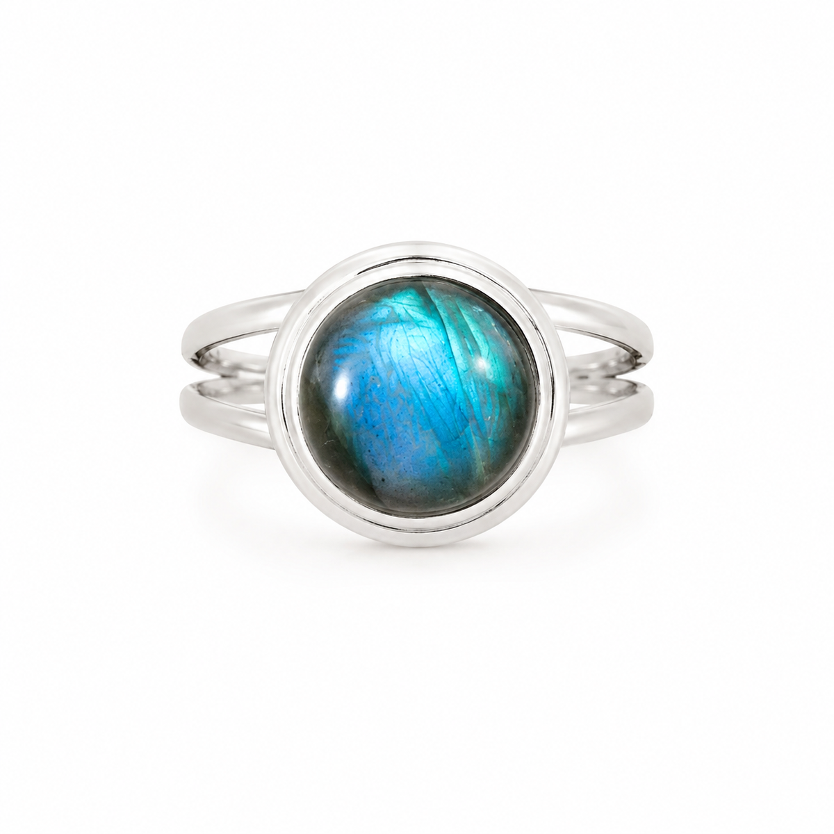 Anillo Labradorita Tornasol