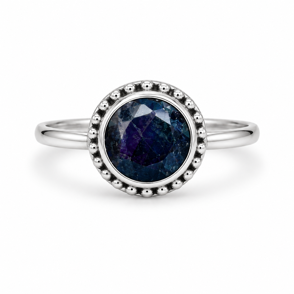Anillo Black Silver