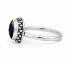 Anillo Black Silver