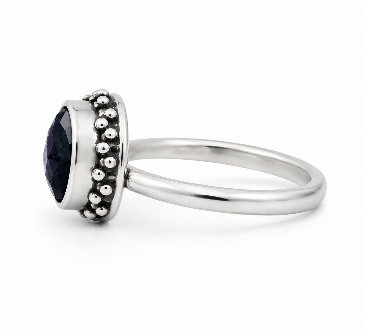 Anillo Black Silver