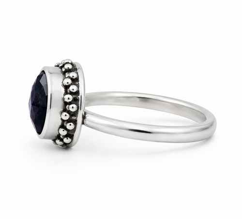 Anillo Black Silver