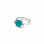 Anillo Turquesa-Cuarzo Reversible