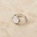Anillo Turquesa-Cuarzo Reversible