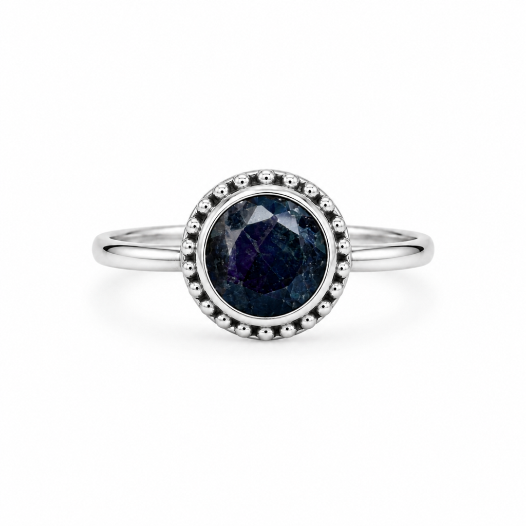 Anillo Black Silver