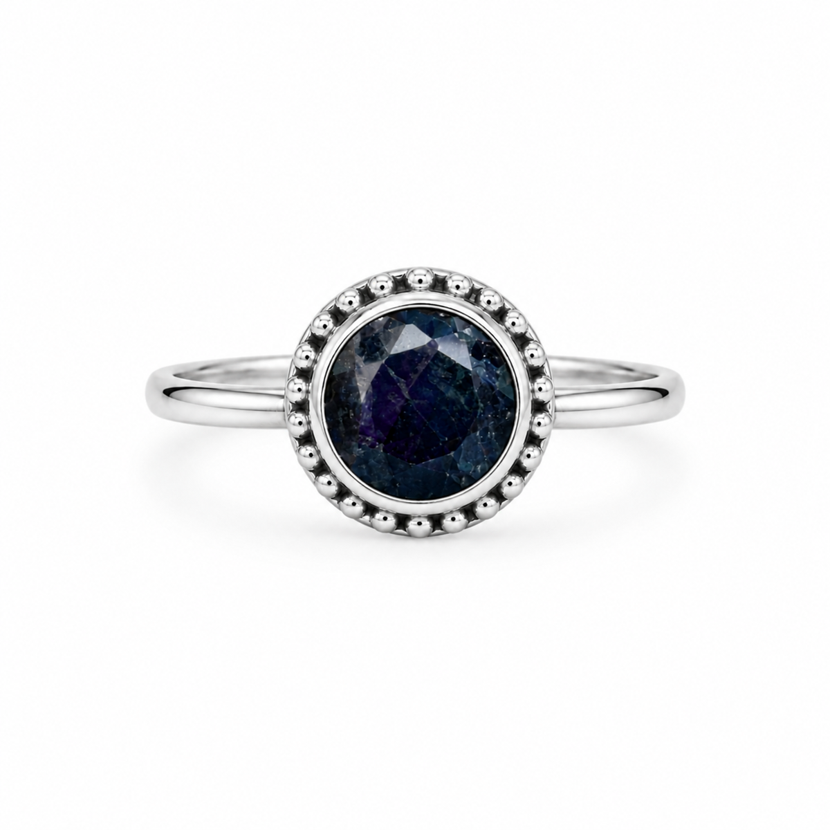 Anillo Black Silver