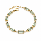Pulsera Plata Oro Piedra Turquesa