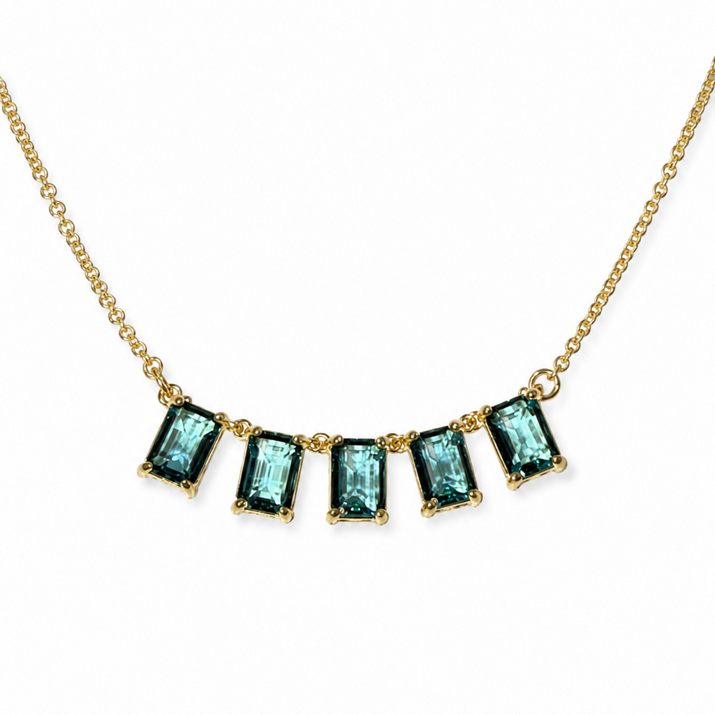 Collar Turquesa Gold Plated