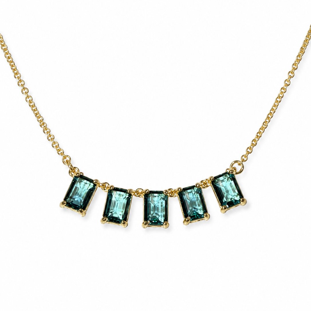 Collar Turquesa Gold Plated