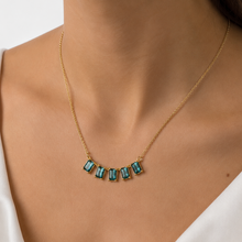Cargar imagen en el visor de la galería, Collar Turquesa Gold Plated
