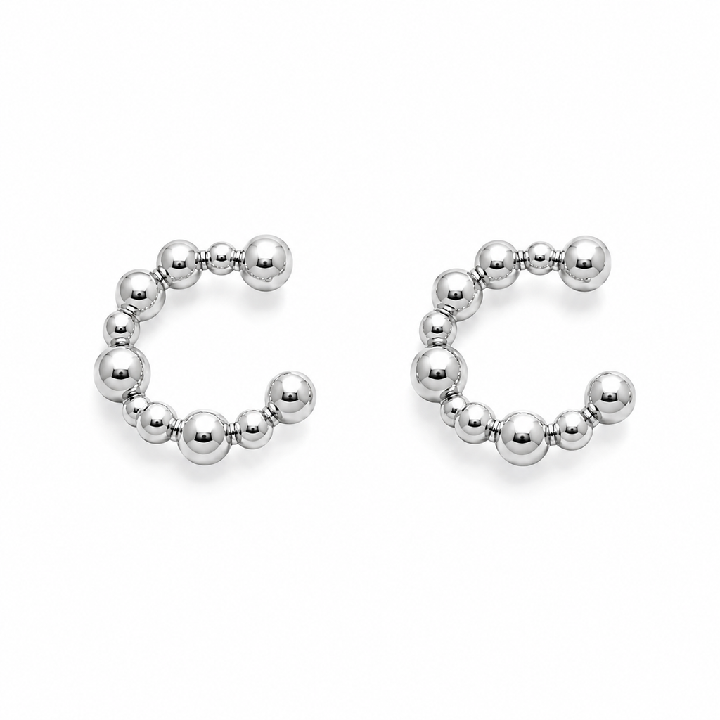 Aros Earcuff Silver Circulos