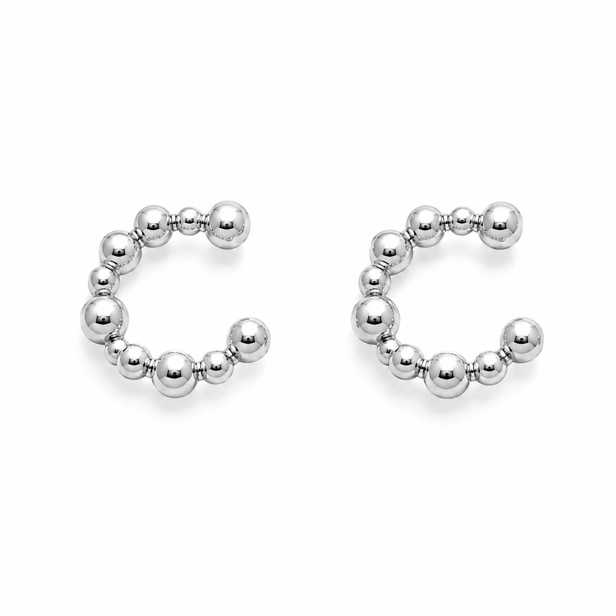 Aros Earcuff Silver Circulos