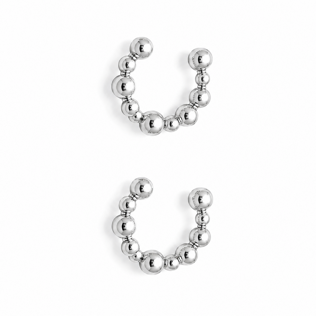 Aros Earcuff Silver Circulos