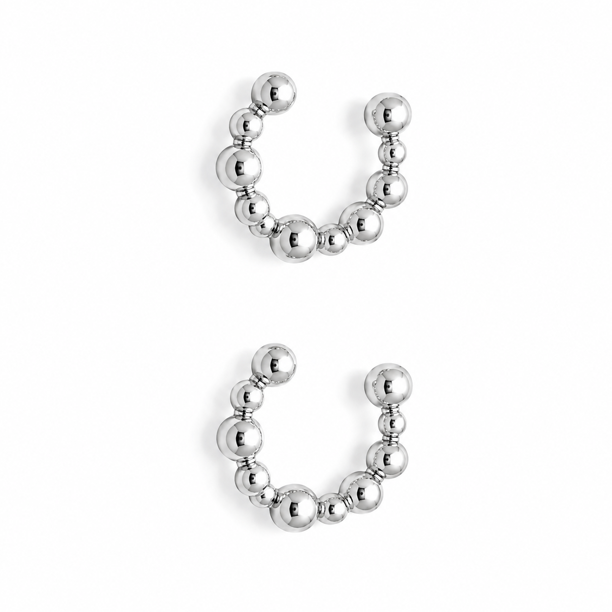 Aros Earcuff Silver Circulos