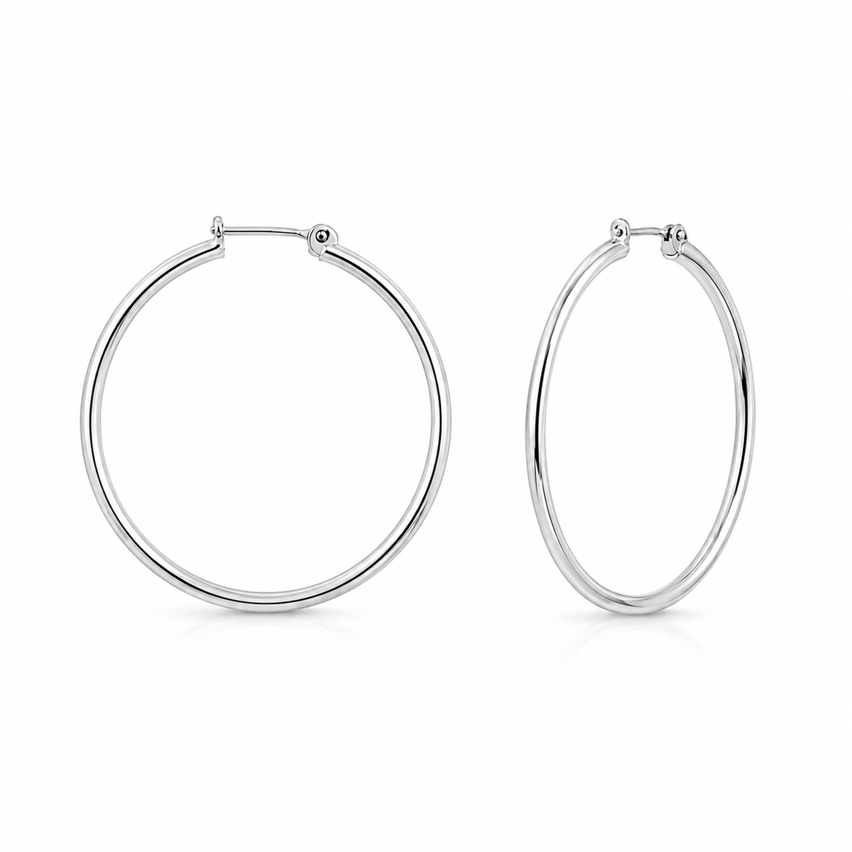 Argollas Plata Tubo M