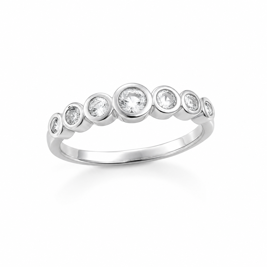 Anillo Princess Plata Circón