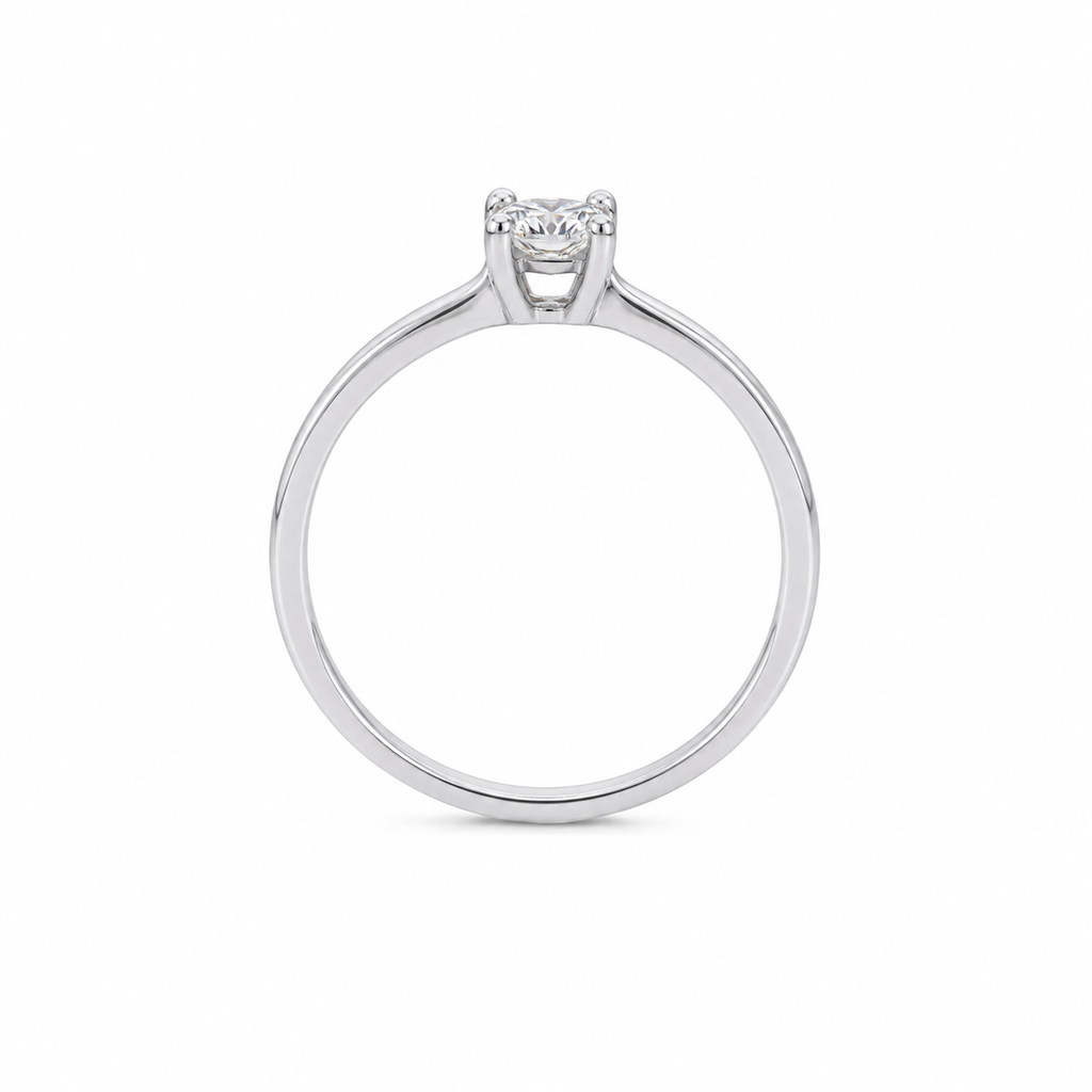 Anillo solitario Circón