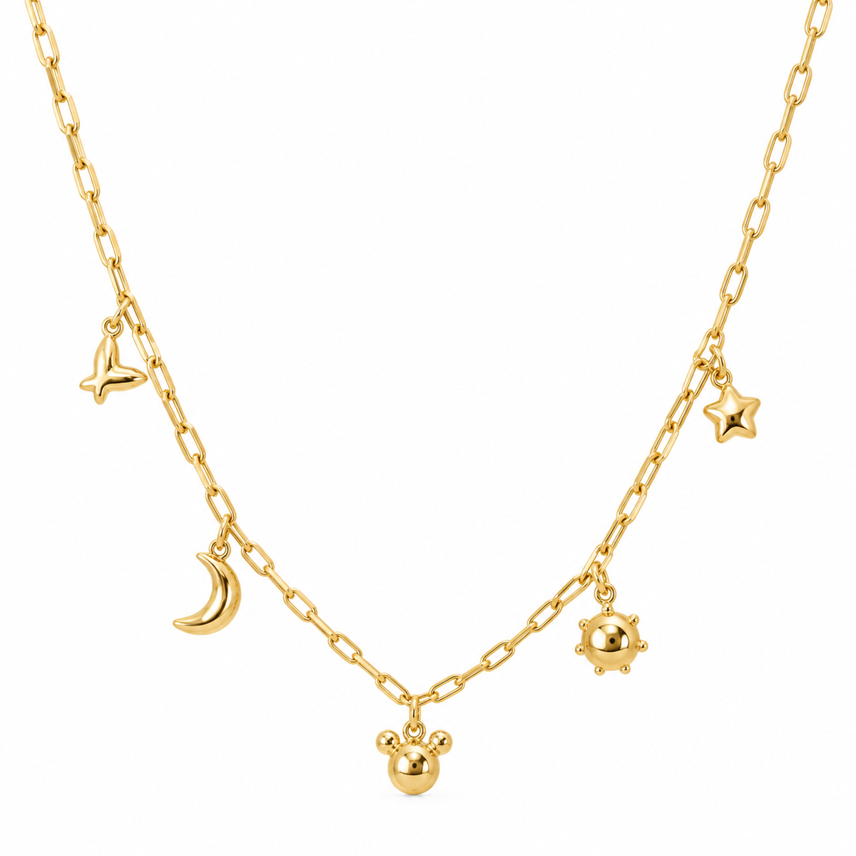 Collar Multicharm Doré