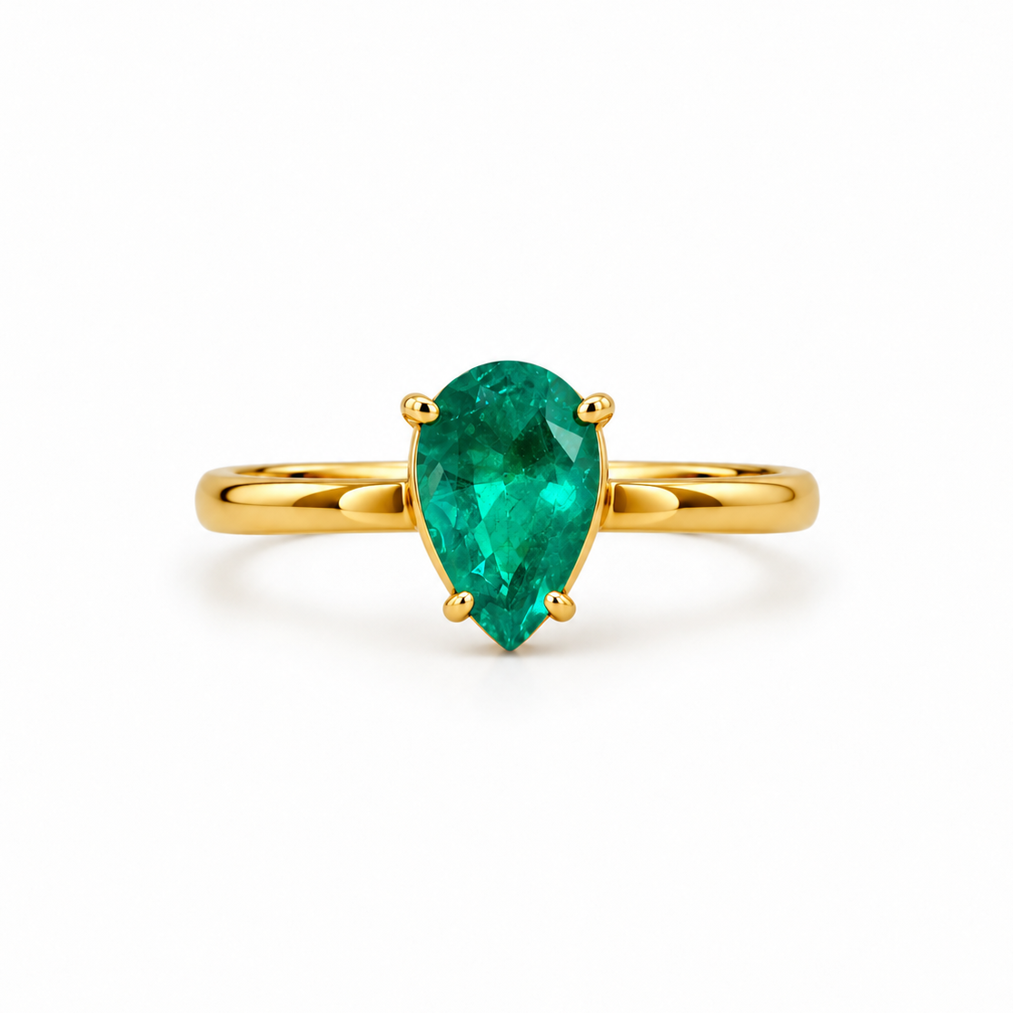 Anillo Esmeralda Gold