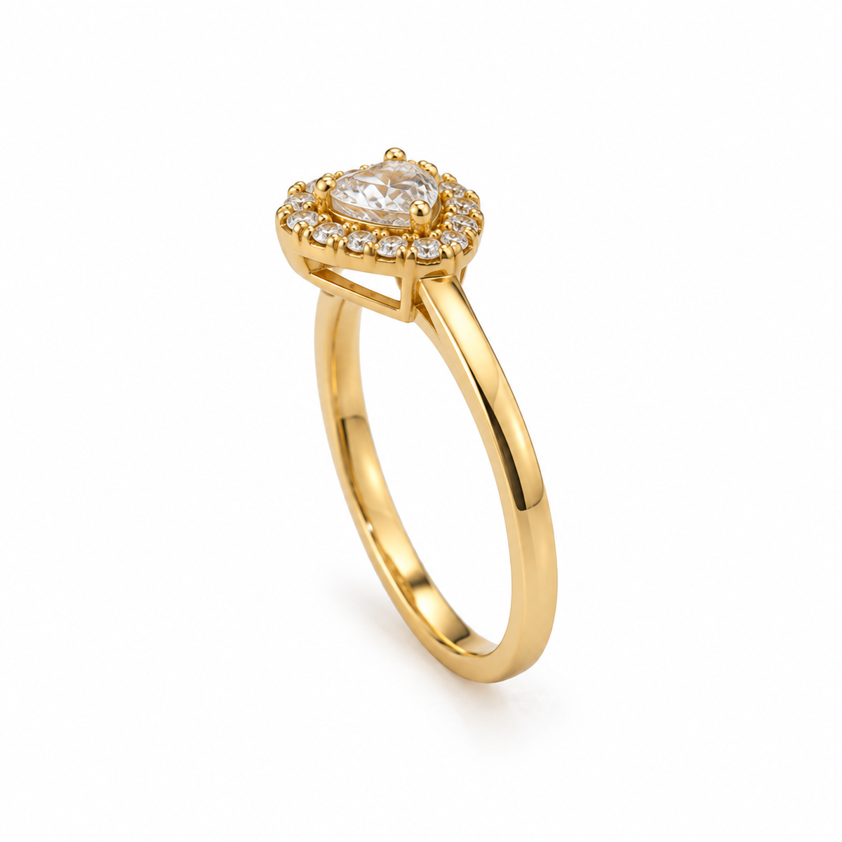 Anillo Heart Halo