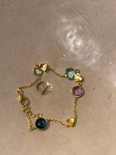 Cargar imagen en el visor de la galería, Pulsera Plata Oro Multipiedras
