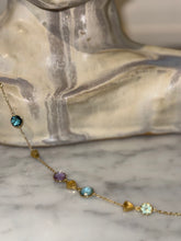 Cargar imagen en el visor de la galería, Pulsera Plata Oro Multipiedras
